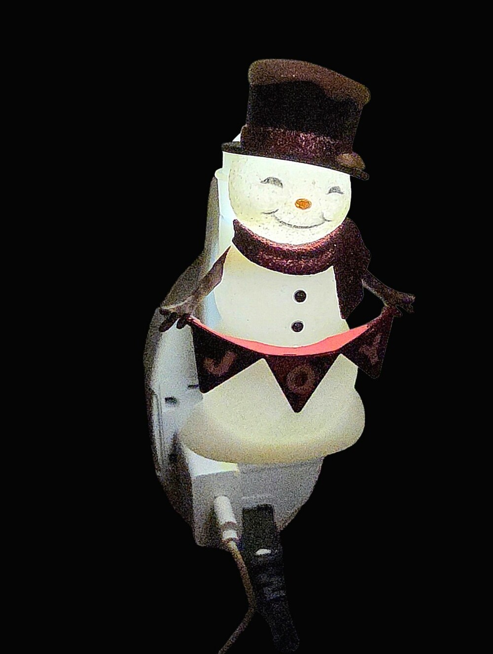 New Joyful Snowman Wallflowers Fragrance Plug Nightlight by Bath & Body Works